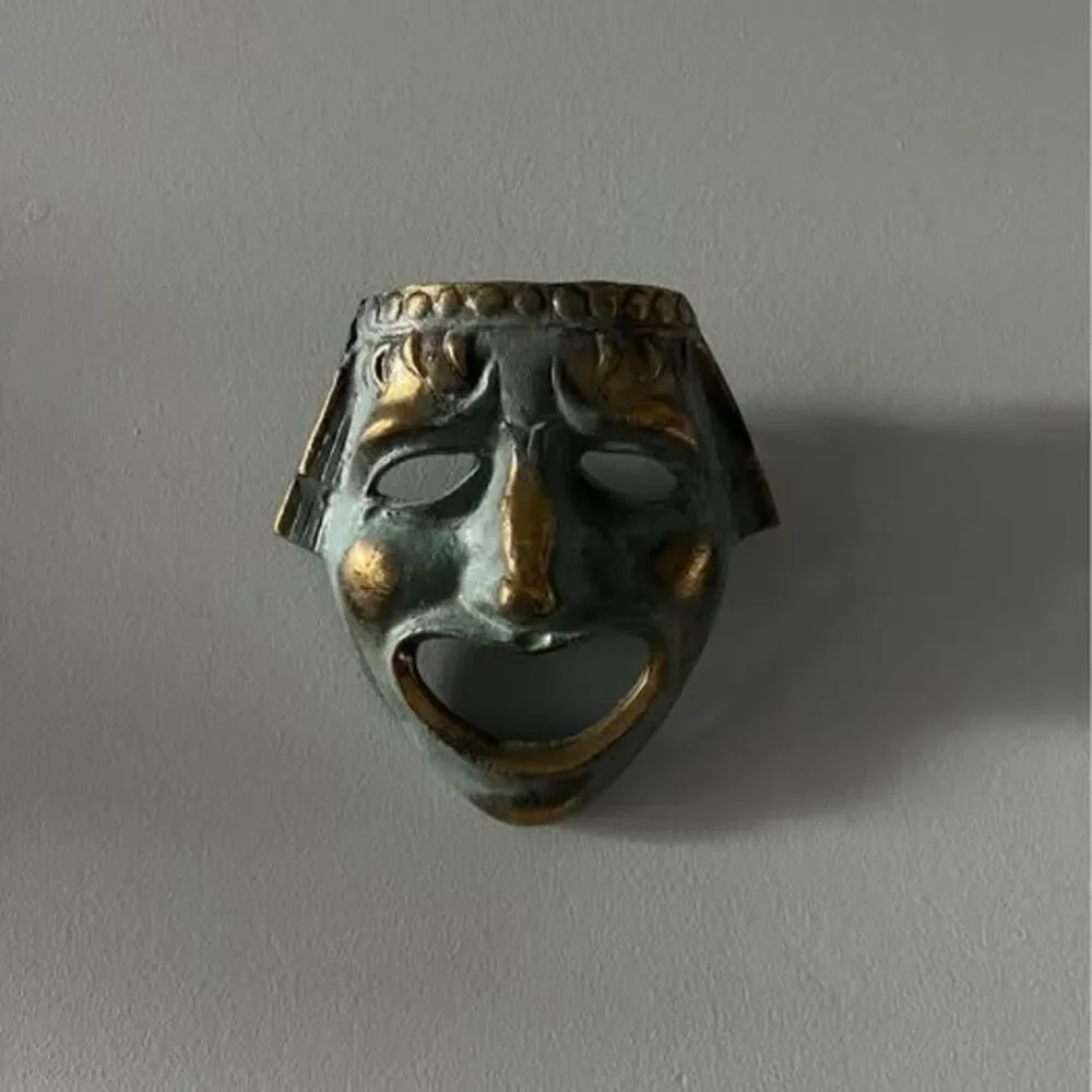 Vintage Painted Verdigris Mask
